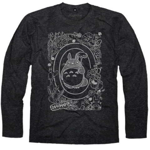 Manga Longa Masculina Totoro 2