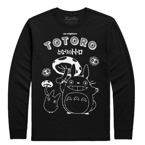 Manga Longa Masculina Totoro 1
