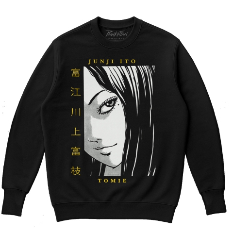 Blusa de moletom Oversized flanelado Junji Ito Tomie 1