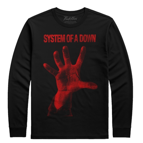 Manga Longa Masculina System of a Down 5
