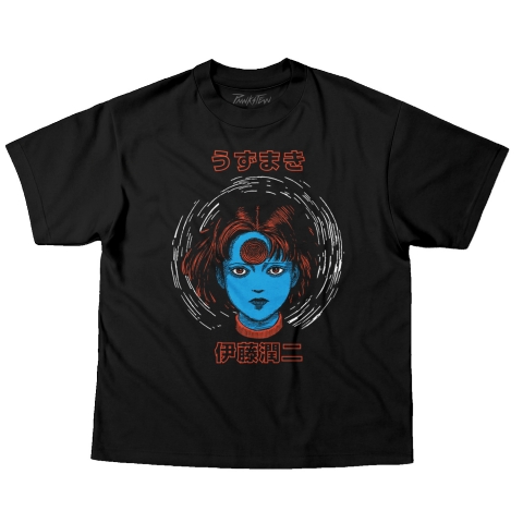 Camiseta OVERSIZED 220g Junji Ito Uzumaki
