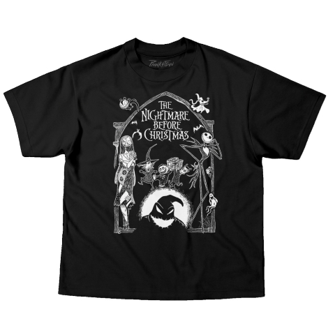 Camiseta OVERSIZED 220g Jack Skellington Nightmare before Christmas