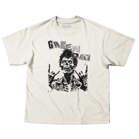 Camiseta OVERSIZED 220g Camiseta Green Day 12 - Zombie