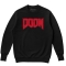 Blusa de moletom oversized flanelada Doom