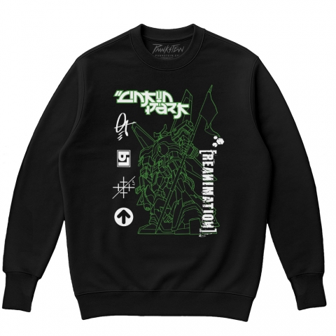 Blusa de moletom Oversized flanelado Linkin Park 14 Reanimation