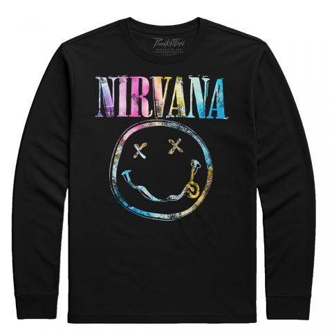 Manga Longa Nirvana 4 Tie Dye DTF