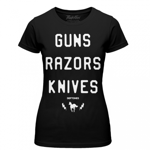 Baby look Deftones 8 Guns Razors Knives