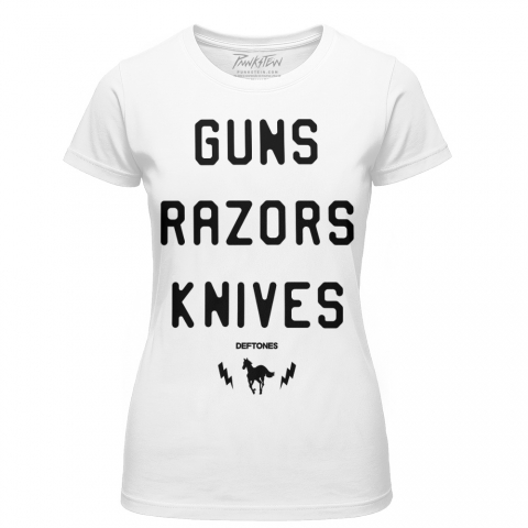 Baby look Deftones 8 Guns Razors Knives