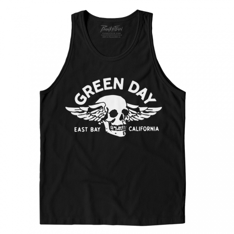 Regata Masculina Green Day 15 Skull