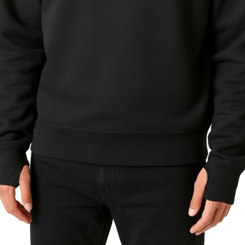 Blusa de moletom Oversized flanelado - DOOM - PRETO m