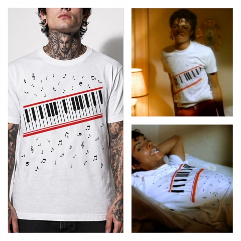 Regata Masculina Michael Jackson Piano Beat It