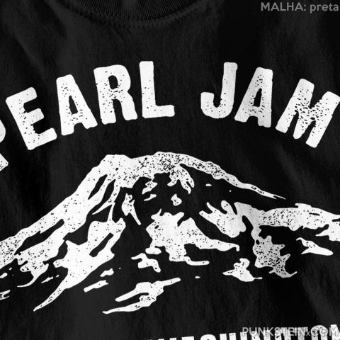 Camiseta Pearl Jam 8 - Seatlle - Branca - GG