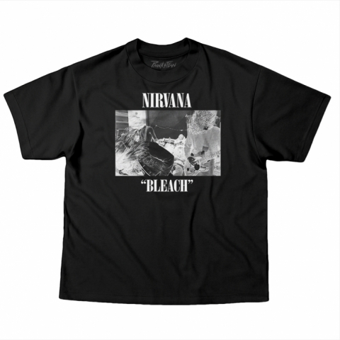 Camiseta OVERSIZED 220g Nirvana 5 Bleach - PRETA - GG