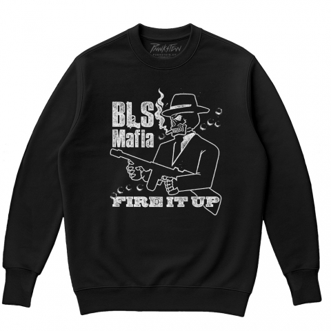 Blusa de moletom Oversized flanelado BLACK LABEL SOCIETY 3 MAFIA