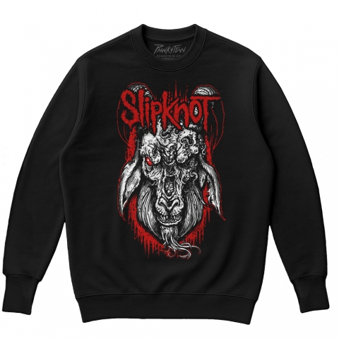 Blusa de moletom Oversized flanelado SLIPKNOT 10 GOAT