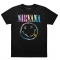 Camiseta Nirvana 4 Tie Dye DTF - Preta - G