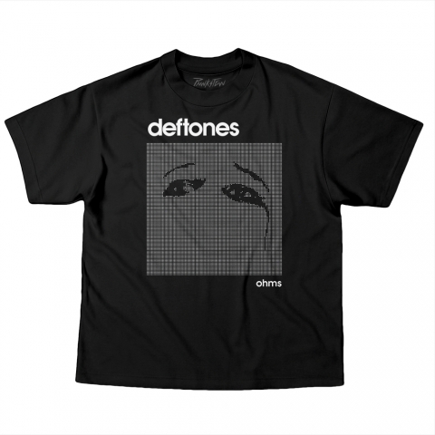 Camiseta OVERSIZED 220g Deftones 9 OHMS - PRETA - GG
