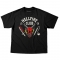 Camiseta OVERSIZED 220g - Stranger Things Hellfire Club - Preta- GG